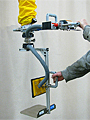 ANVER Vacuum Tube Lifter with Custom Side Gripping Pad Attachment for Lifting Boxes up to 35 lbs (15 kg)